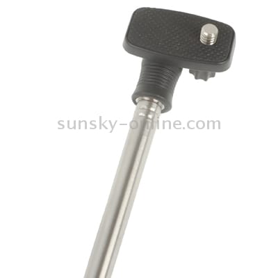 DC Camera Extendable Mini Handheld Monopod with Mirror (Black)