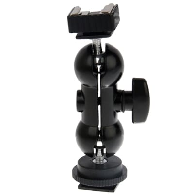 Universal Aluminum Hot Shoe Bracket, Size: 10 x 3 x3.5cm (Black)