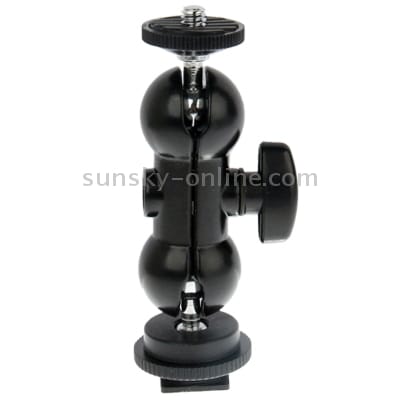 Universal Aluminum Hot Shoe Bracket, Size: 9.5 x 3 x3.5cm (Black)