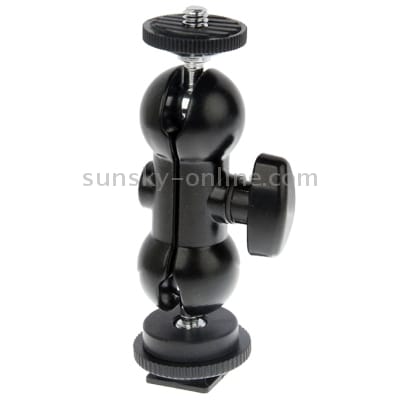 Universal Aluminum Hot Shoe Bracket, Size: 9.5 x 3 x3.5cm (Black)