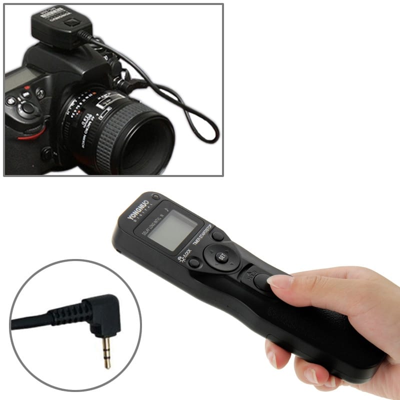 YONGNUO MC-36R C1 Wireless Timer Remote Controller Shutter Release for Canon 60D / 350D / 450D / 500D / 550D / 600D / 650D / 700D (Black)