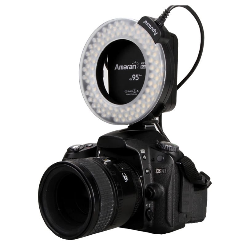 Aputure AHL-HN100 Higher CRI 95+ Value Amaran Halo LED Ring Flash Light for Nikon