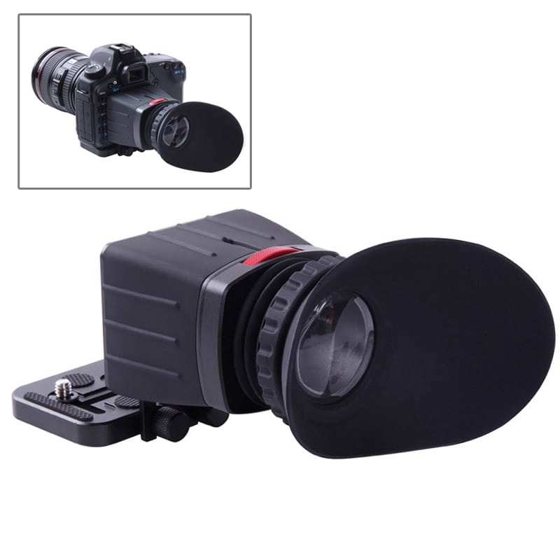 2.5X 3.0 inch LCD Screen View Finder for Canon EOS / Nikon / Olympus / Lumix Camera (Black)