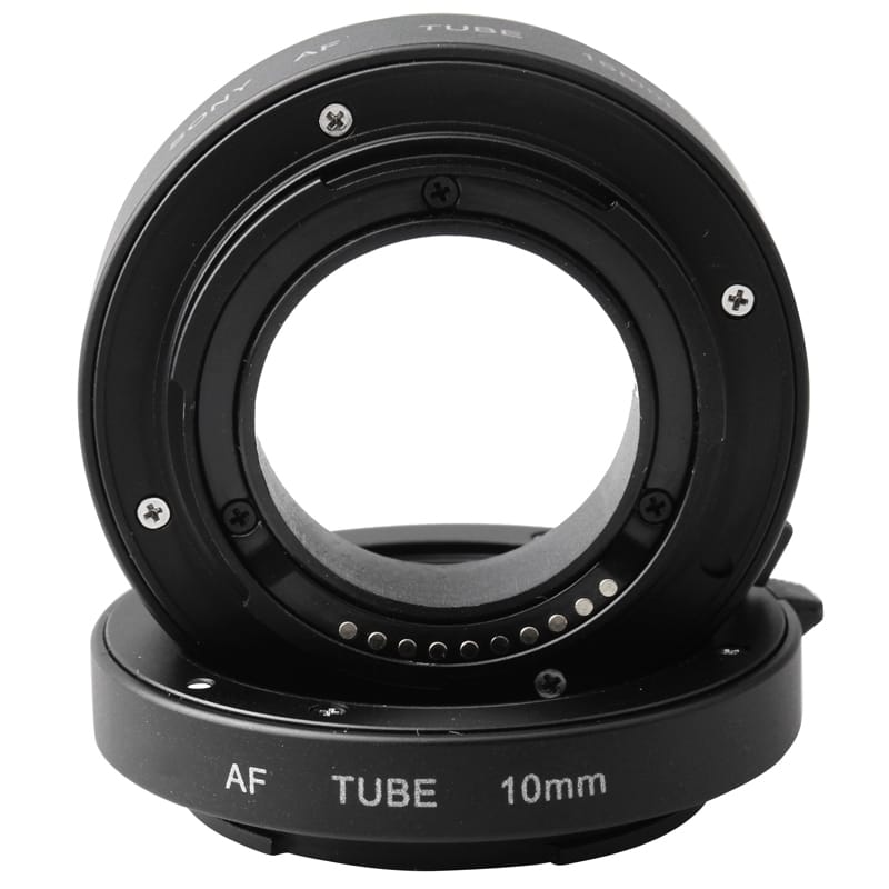DEBO S-J Metal Auto Focus Macro Extension Tube Ring for Sony, 16mm Ring + 10mm Ring (Grey)