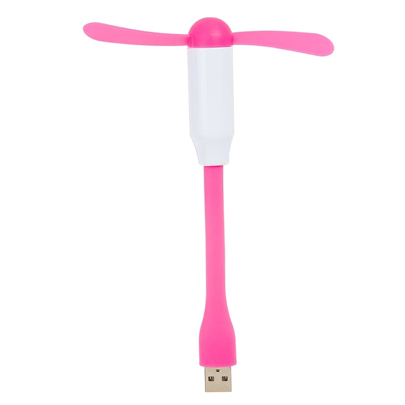 Flexible Mini Flexible USB Powered 2-Blade Portable Bamboo Dragonfly Mini USB Fan (Purple)