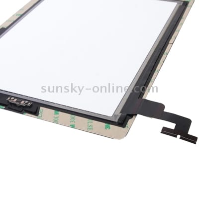 Touch Panel (Controller Button + Home Key Button PCB Membrane Flex Cable + Touch Panel Installation Adhesive) for iPad 2 / A1395 / A1396 / A1397 (Black)