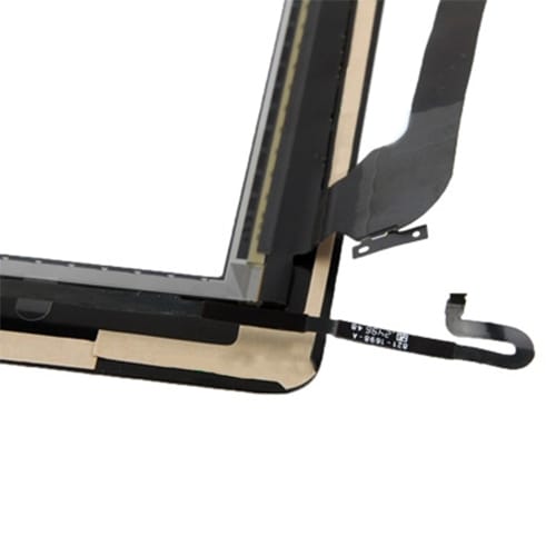 Controller Button + Home Key Button PCB Membrane Flex Cable + Touch Panel Installation Adhesive Touch Panel for iPad 4(White)