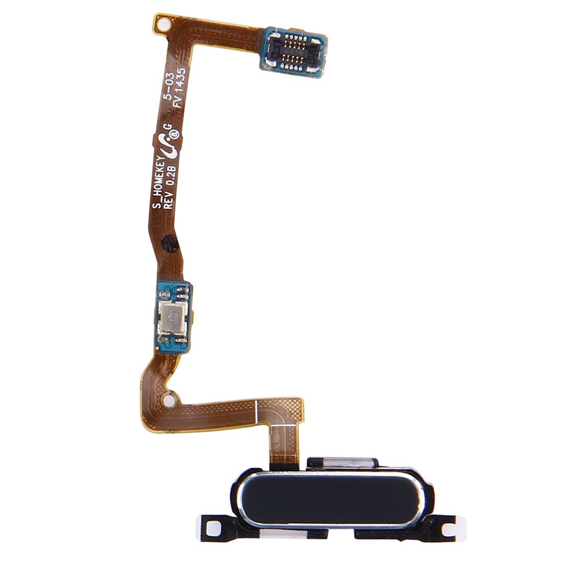 Home Button with Flex Cable for Galaxy Alpha / G850F(Black)