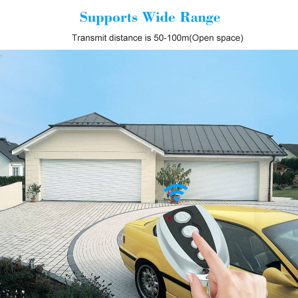 433MHz 4 Buttons Touch Switch Copying Transmitter Cloning