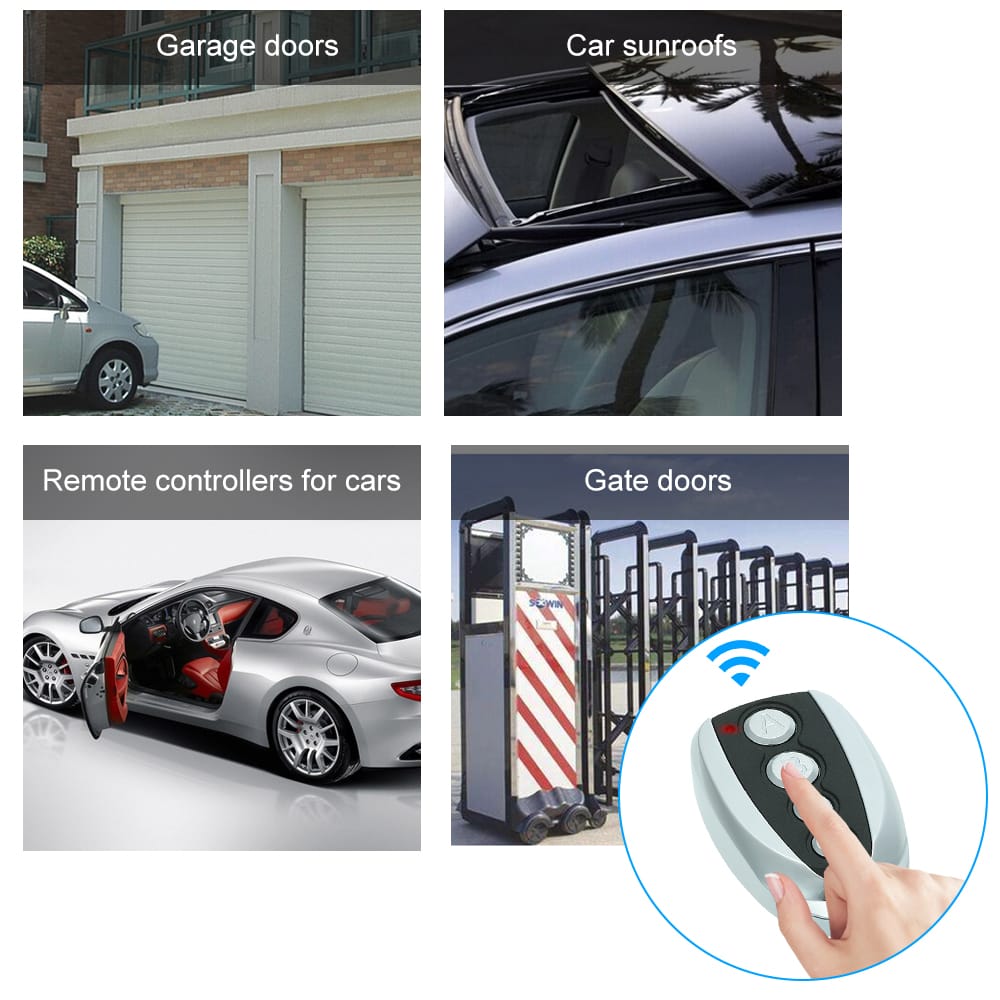 433MHz 4 Buttons Touch Switch Copying Transmitter Cloning