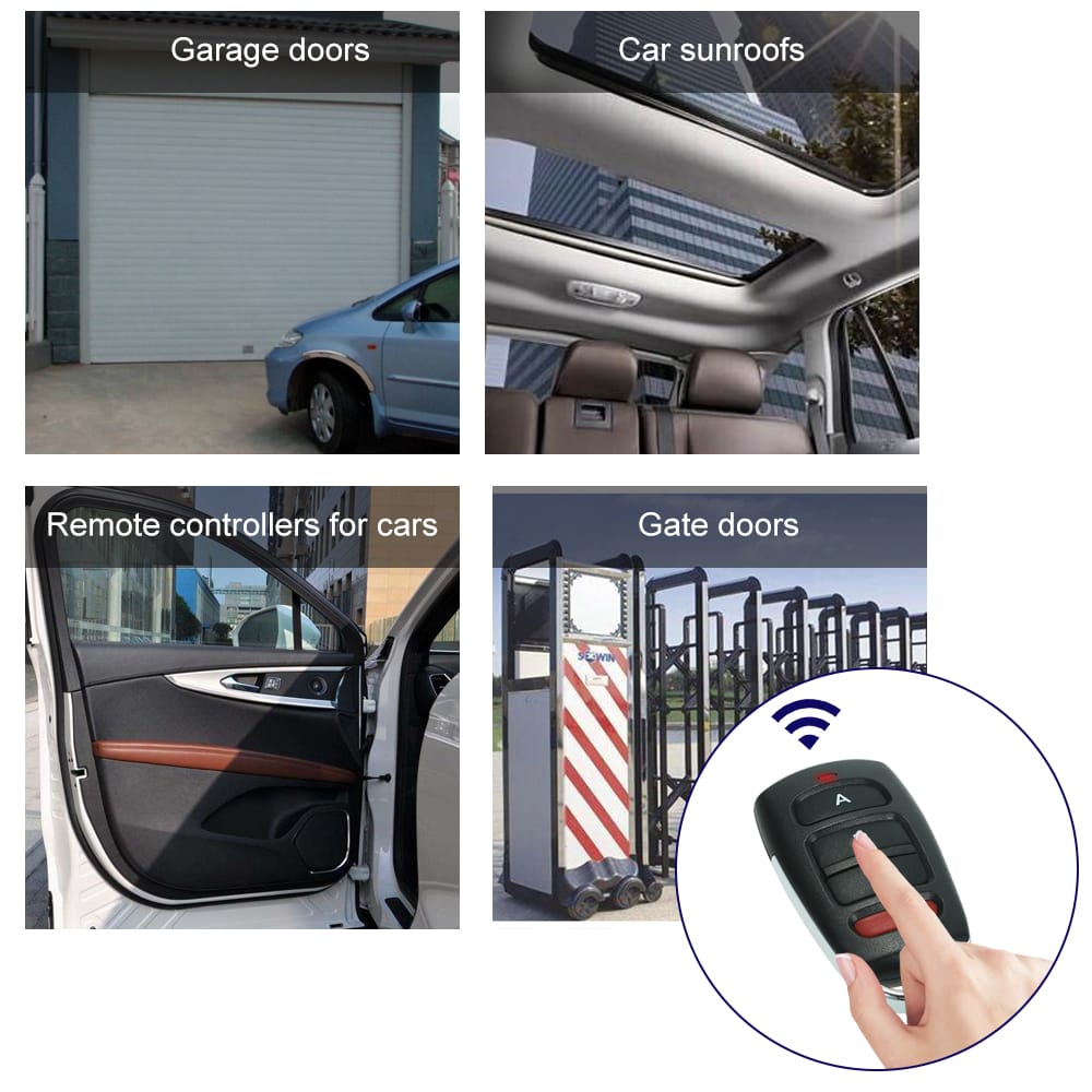 315MHz 4 Buttons Touch Switch Copying Transmitter Cloning