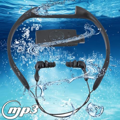 8GB Waterproof IPX8 Swimming Surfing SPA Music Sports MP3 Player with FM Radio , Black (Black)
