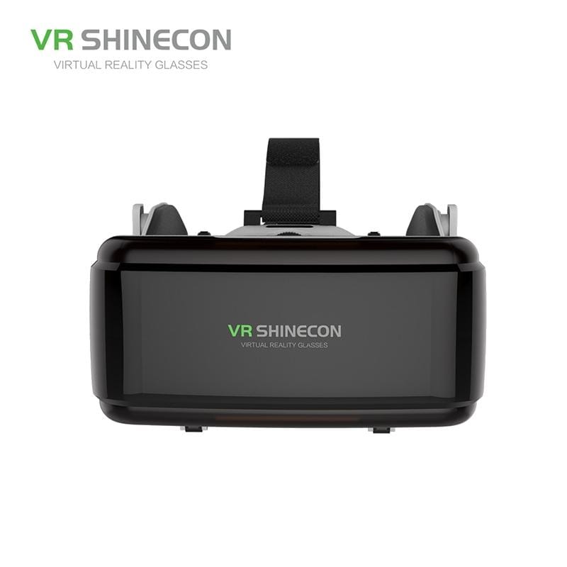 VR SHINECON G06E Virtual Reality 3D Video Glasses Suitable for 4.7 inch - 6.1 inch Smartphone with Headset (White)