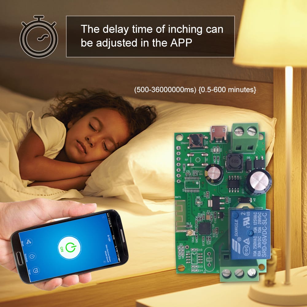 eWeLink DC5V 12V 24V 32V Wifi Switch Wireless Relay Module