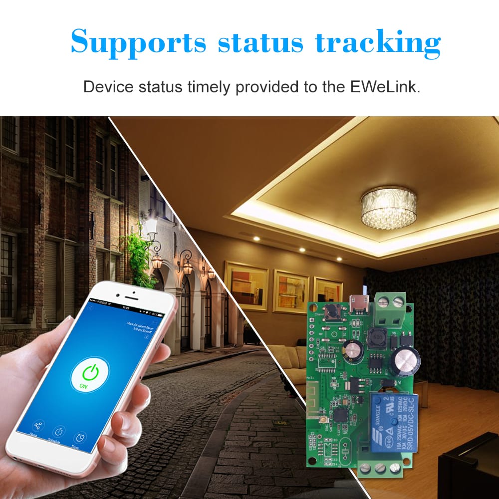 eWeLink DC5V 12V 24V 32V Wifi Switch Wireless Relay Module