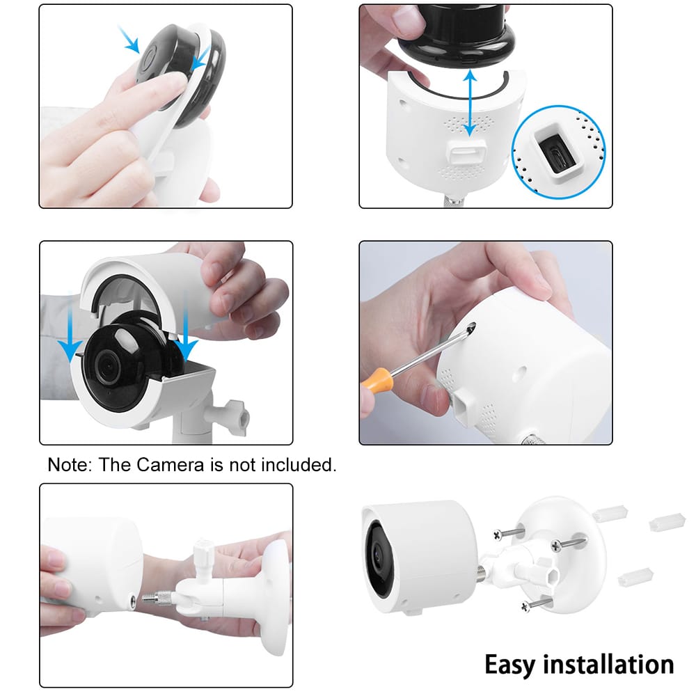 2PCS/Set Wall Mount for YI Home Camera Wall Mounted 360 - 2