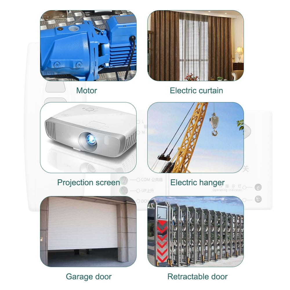 Smart Home 433Mhz AC 220V Motor Remote Controller Wireless - 1