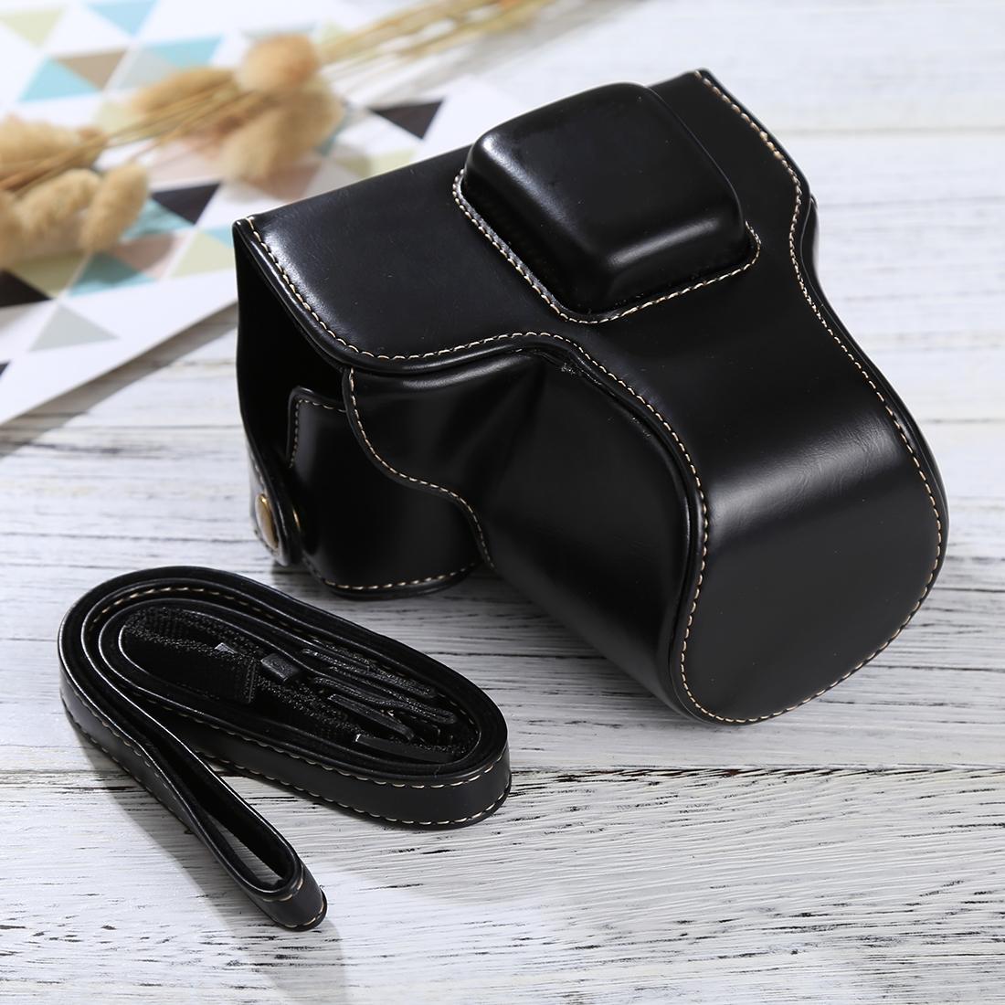 Full Body Camera PU Leather Case Bag with Strap for Olympus EPL7 / EPL8 (Coffee)