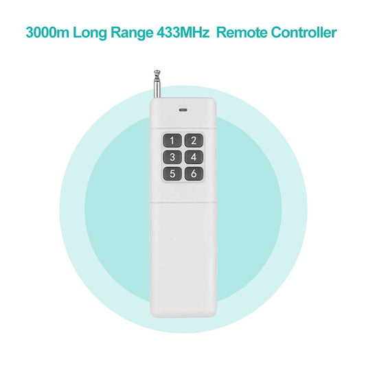 3000m Long Range Distance High Power 3CH Portable Remote