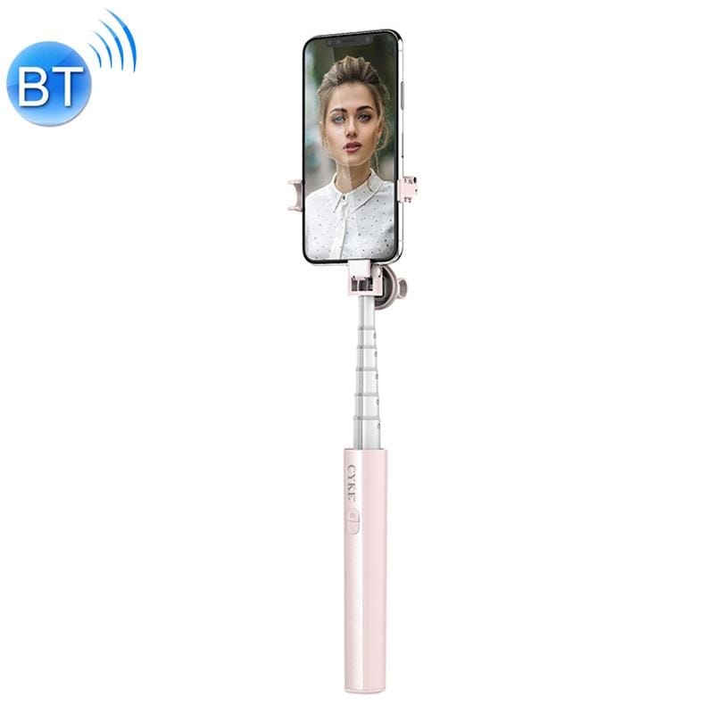 CYKE P9 Universal Stretchable Hidden One-piece Wireless Bluetooth Selfie Stick (Pink)