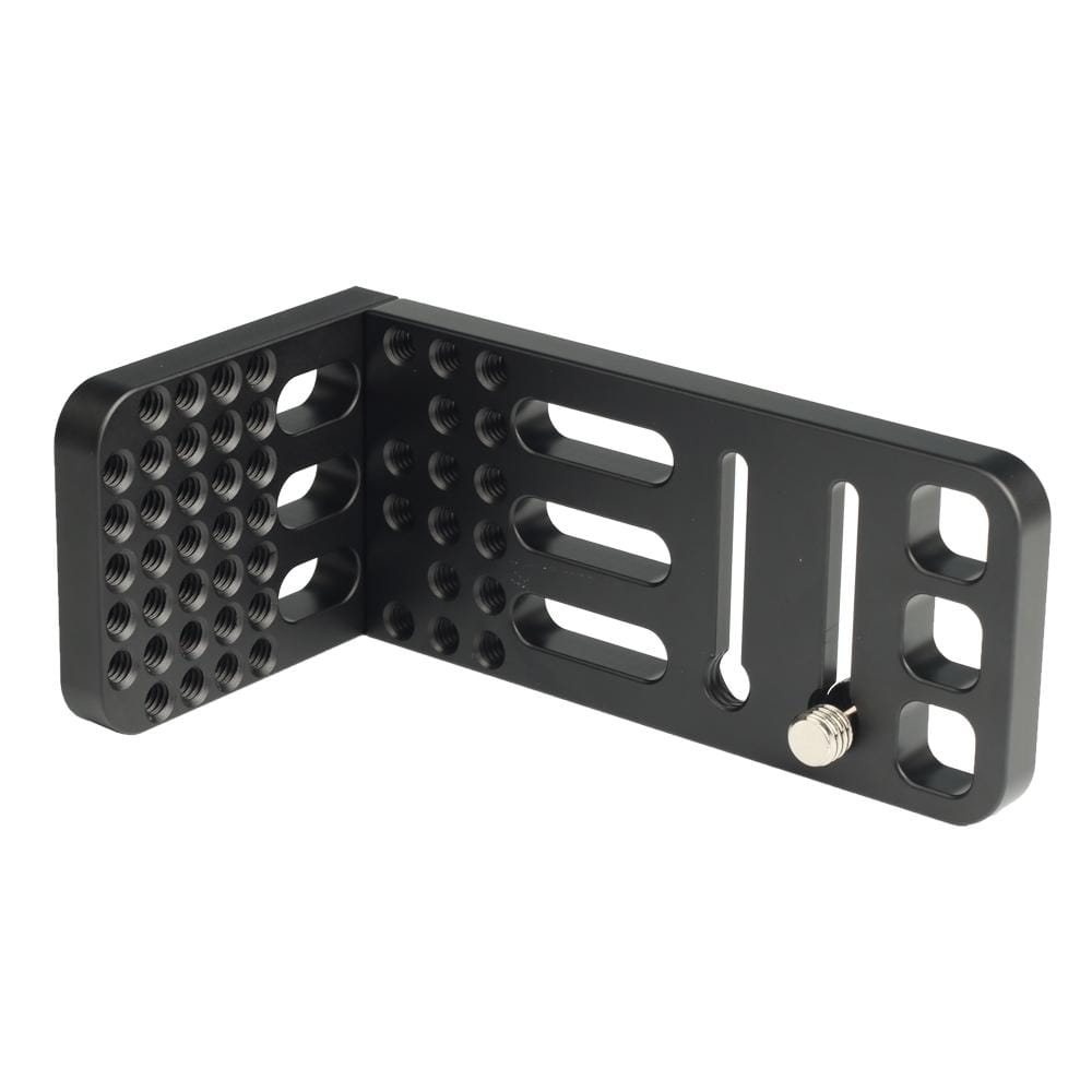 130A Universal 1/4 inch Vertical Shoot Quick Release L Plate Bracket Base Holder (Black)