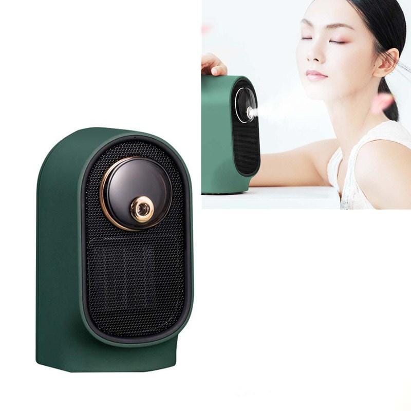 REMAX RT-H07 Warm Air Heater Humidification And Mute Mini Home Office Simple Humidification Heater,CN Plug (Green)