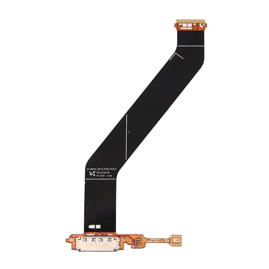 High Quality Tail Plug Flex Cable for Galaxy Note / N8000 / P7500