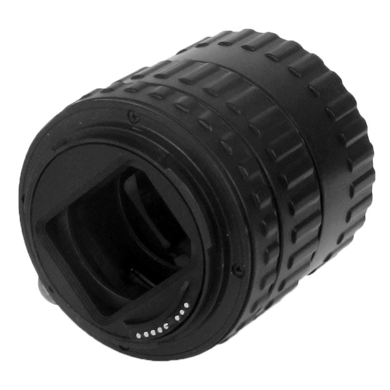 Auto Macro Extension Tube Set for Canon DSLR, Material: Synthetic Plastic (Black)