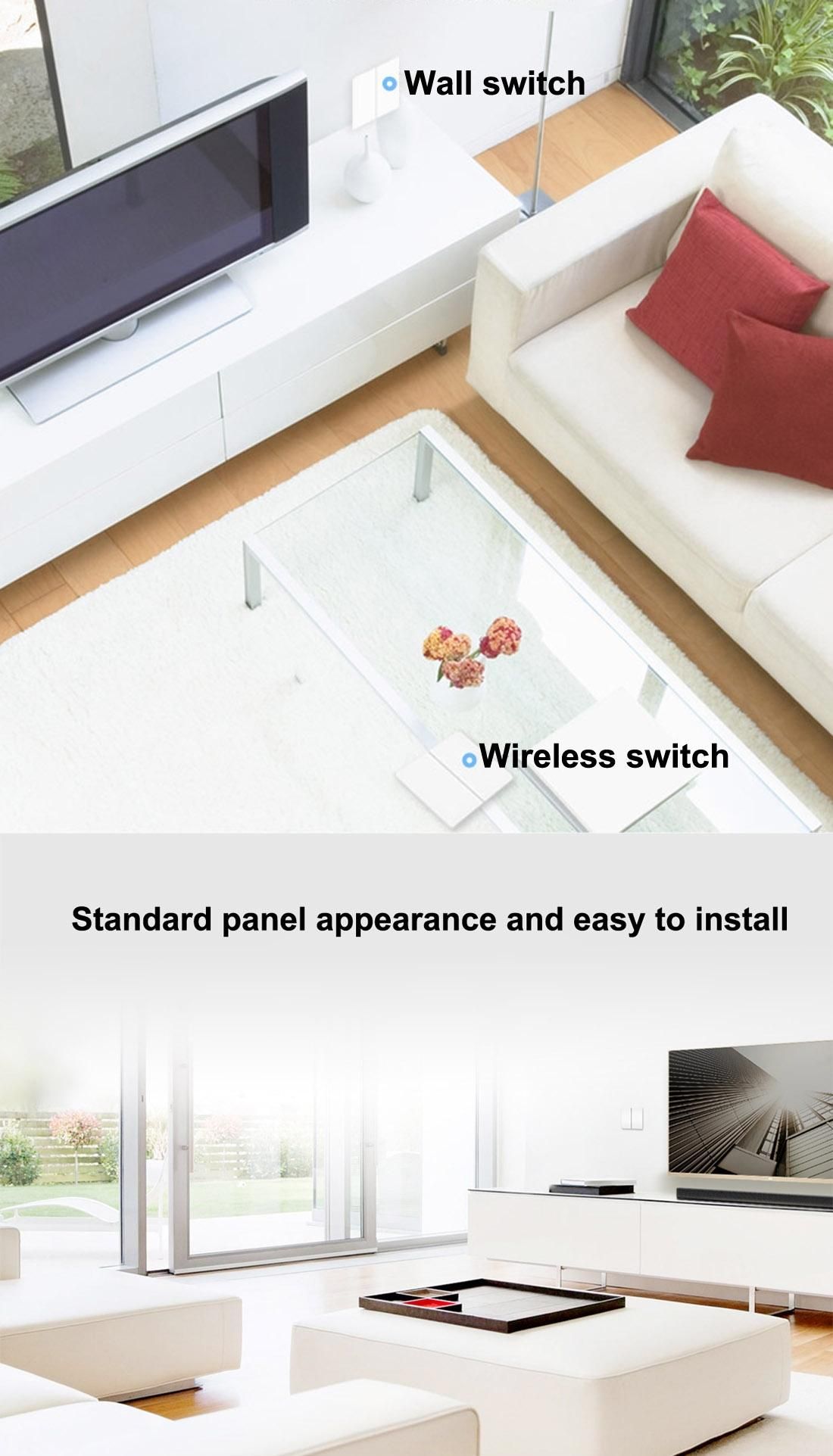 Original Xiaomi Aqara Smart Light Control One Key Paste Wall style Wireless Switch, Work with Xiaomi Multifunctional Gateway Mihome APP Control (White)