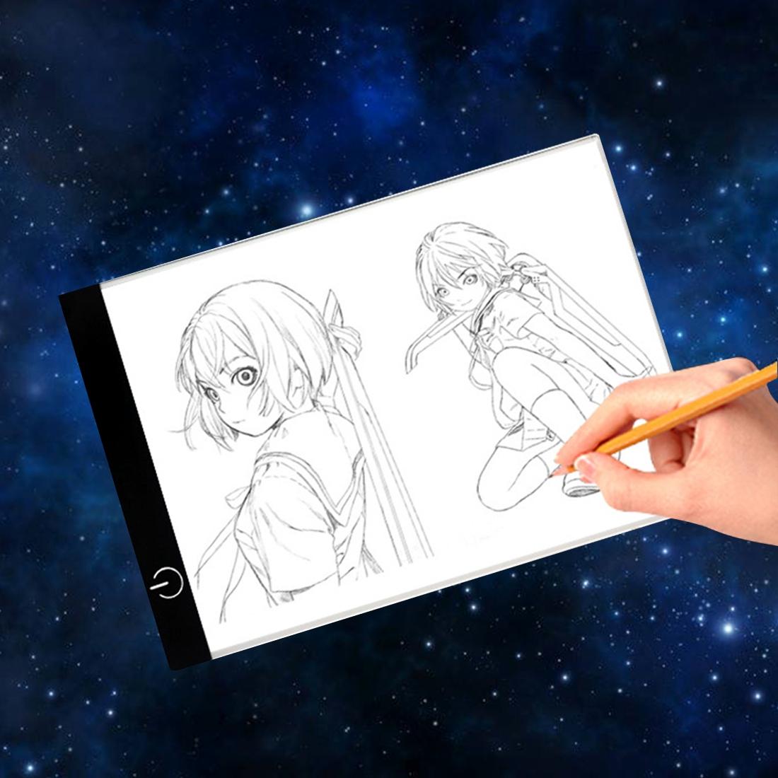 5W 3.5mm Ultra-thin USB A4 Paper LED Copy Pad Non-dimmable Digital Board Copy Desk Art Drawing Tracing Stencil Table Board