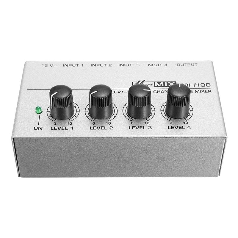 Mini Karaoke Audio Mixer4 Channel Line Mono Microphone Sound Mixing Amplifier For Family KTV