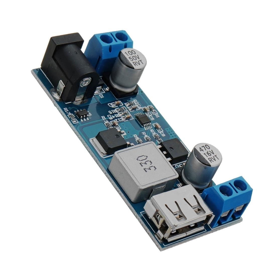 LDTR-WG0200 24V / 12V To 5V 5A DC-DC Buck Power Module Step Down Module Power Converter (Blue)
