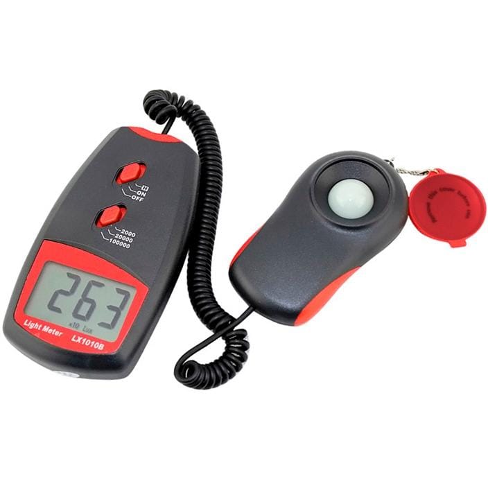 Digital Light Meter, Measuring Range: 1-100000 Lux (Red)