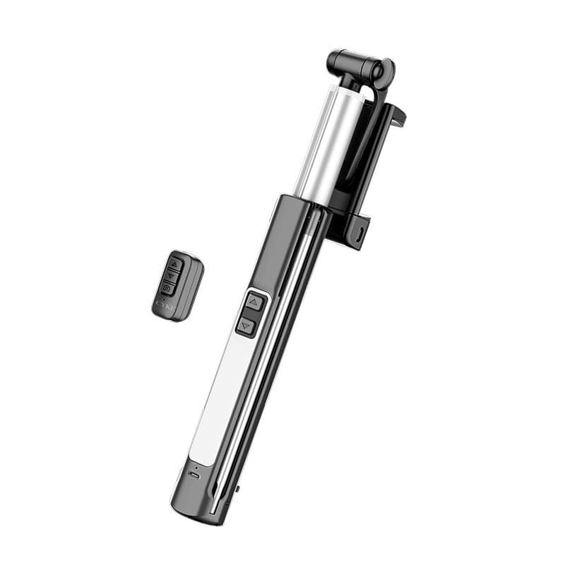 CYKE A18 Multifunction One-piece Wireless Bluetooth Selfie Stick with Double Fill light & Tripod & Remote Control, Maximum Stretching Length: 110cm (Black)