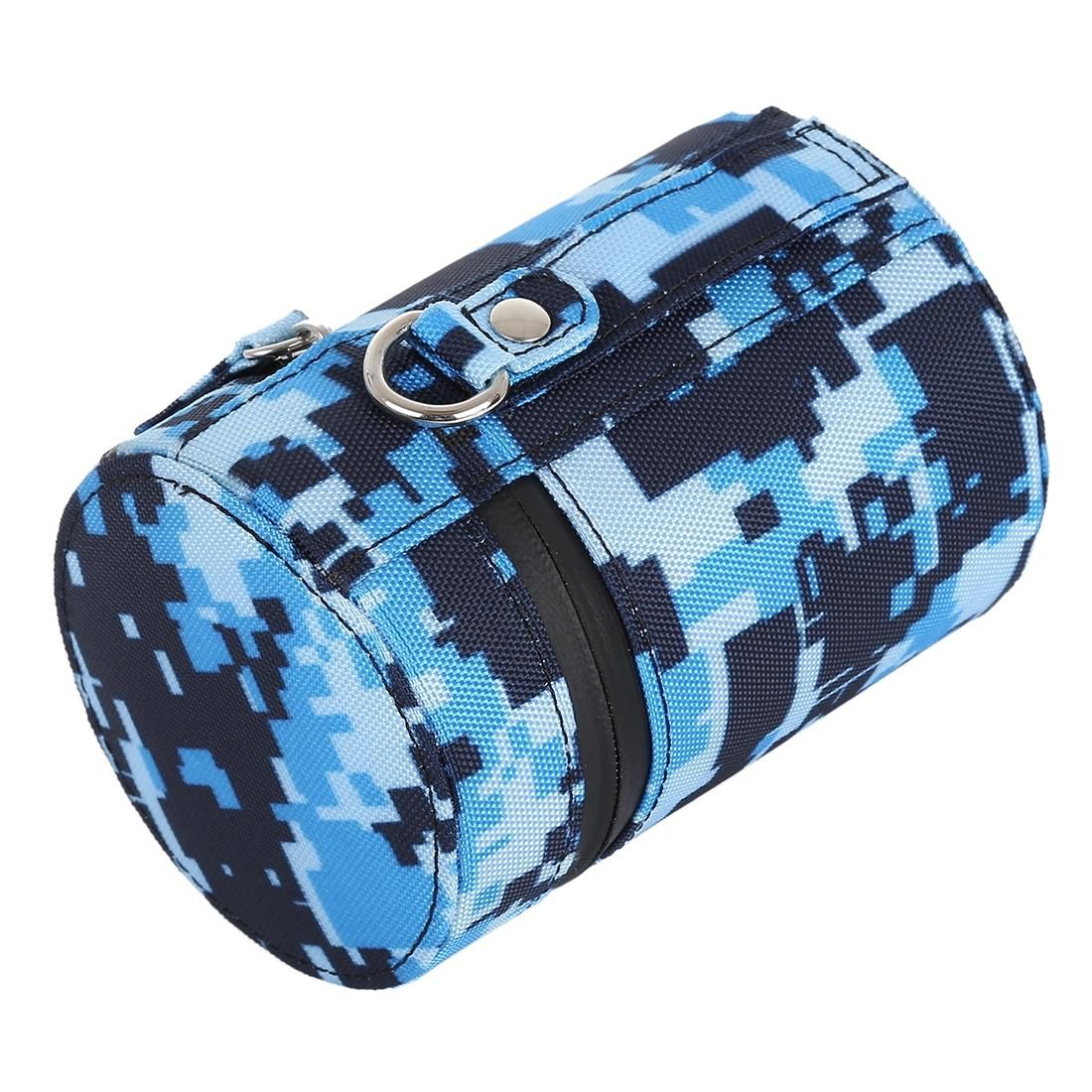 Camouflage Color Small Lens Case Zippered Cloth Pouch Box for DSLR Camera Lens, Size: 11x8x8cm (Brown)