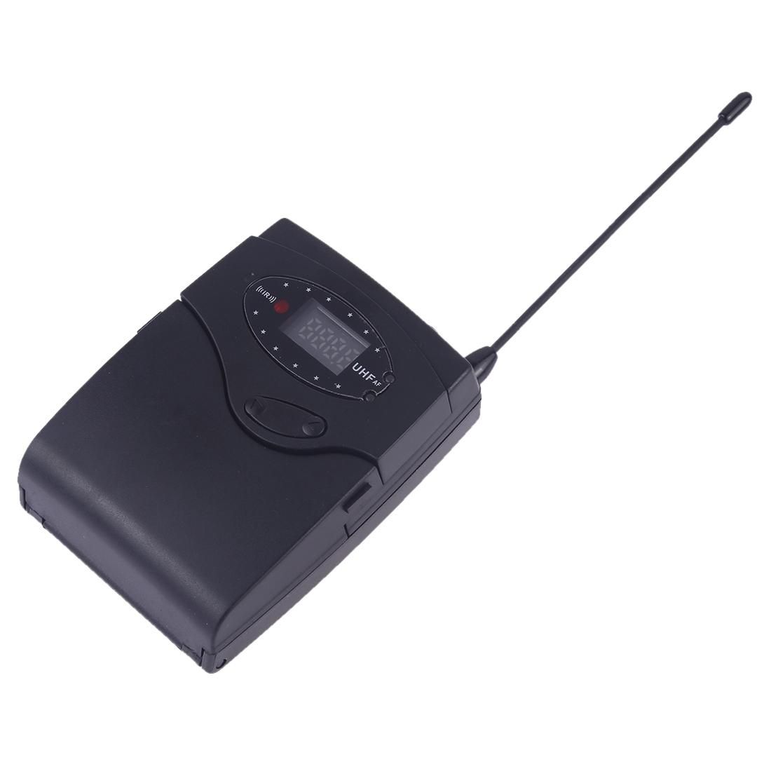 KVM KV-18 Lavalier UHF Wireless Microphones with Receiver (Black)