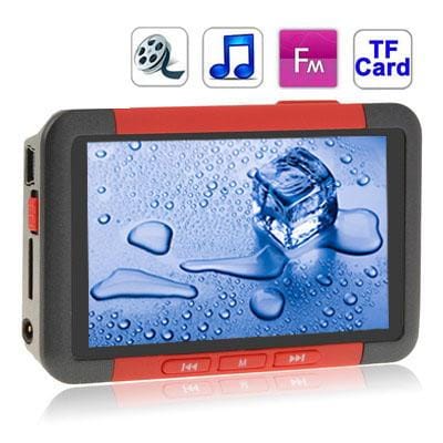 3.0 inch TFT Screen 4GB MP4 player with TF Card Slot, Support TV Out, FM Radio (Style1)