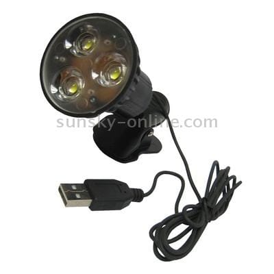 USB Super Bright 6 LED Lamp Light for PC Laptop (Black)
