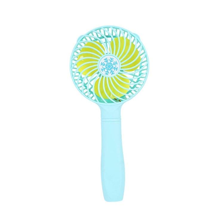 USB Mute Rechargeable Handheld Dormitory Desktop Portable Student Small Electric Fan (Blue)