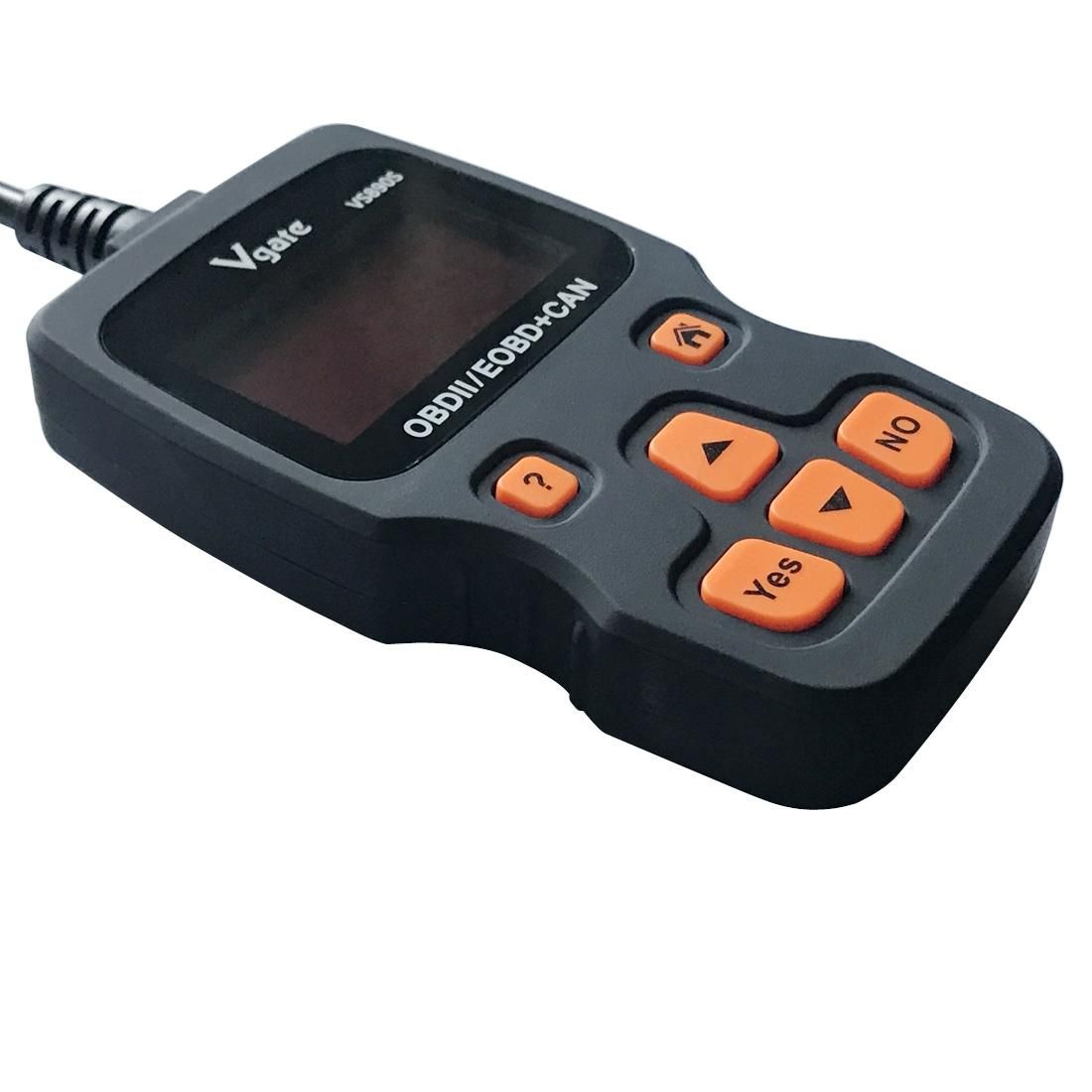 Vgate VS890S Professional OBDII Diagnostic Code Scanner Tool, Supported Multi Languages (Black)