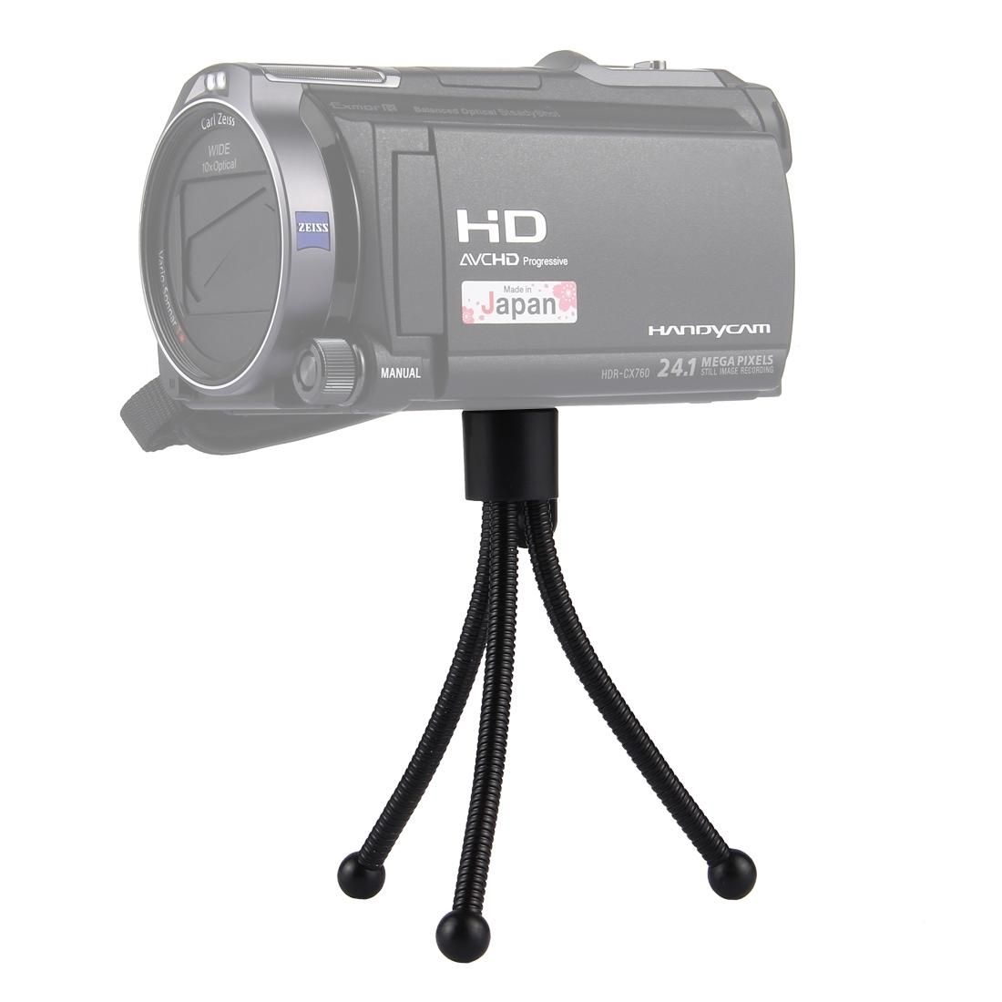 Table Portable Tripod Stand for Digital Cameras, Max Height: 120mm (Black)