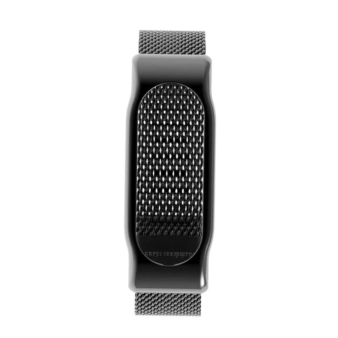 Original Mijobs Metal Strap for Xiaomi Mi Band 2 Screwless Buckle Style Stainless Steel Bracelet Wristbands Replace Accessories, Host not Included (Rose Gold)