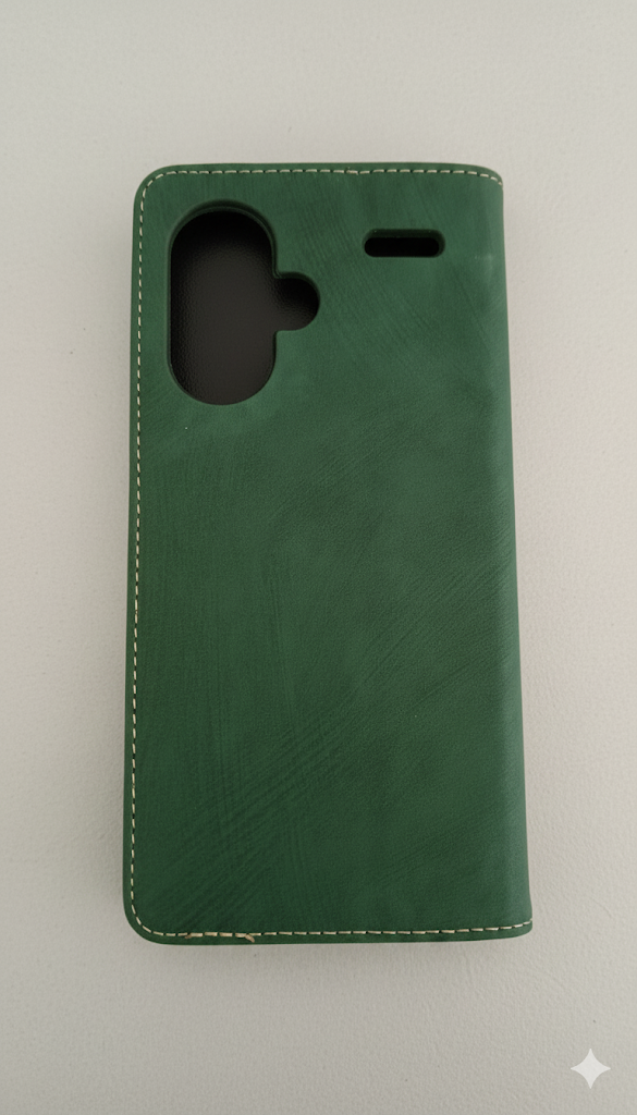 For Xiaomi Redmi Note 13 Pro+ 5G Cell Phone Cases Vintage PU Leather Flip Stand Cover - Green