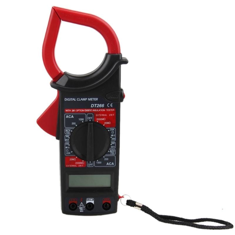 DT266 Digital Clamp Meter Electronic Tester Tools Ammeter Voltmeter Ohmmeter Tester