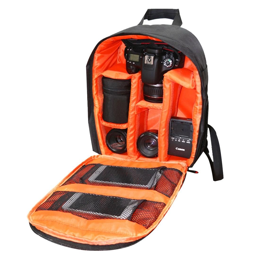 INDEPMAN DL-B012 Portable Outdoor Sports Backpack Camera Bag for GoPro, SJCAM, Nikon, Canon, Xiaomi Xiaoyi YI, Size: 27.5 * 12.5 * 34 cm (Orange)