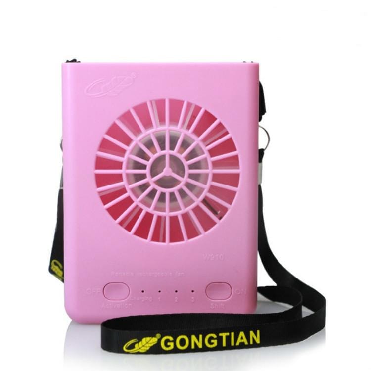 Multi-Functional Rechargeable Hanging Mini Fan (Black)