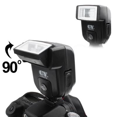 Universal Hot Shoe Camera Electronic Flash with PC Sync Port (Black)