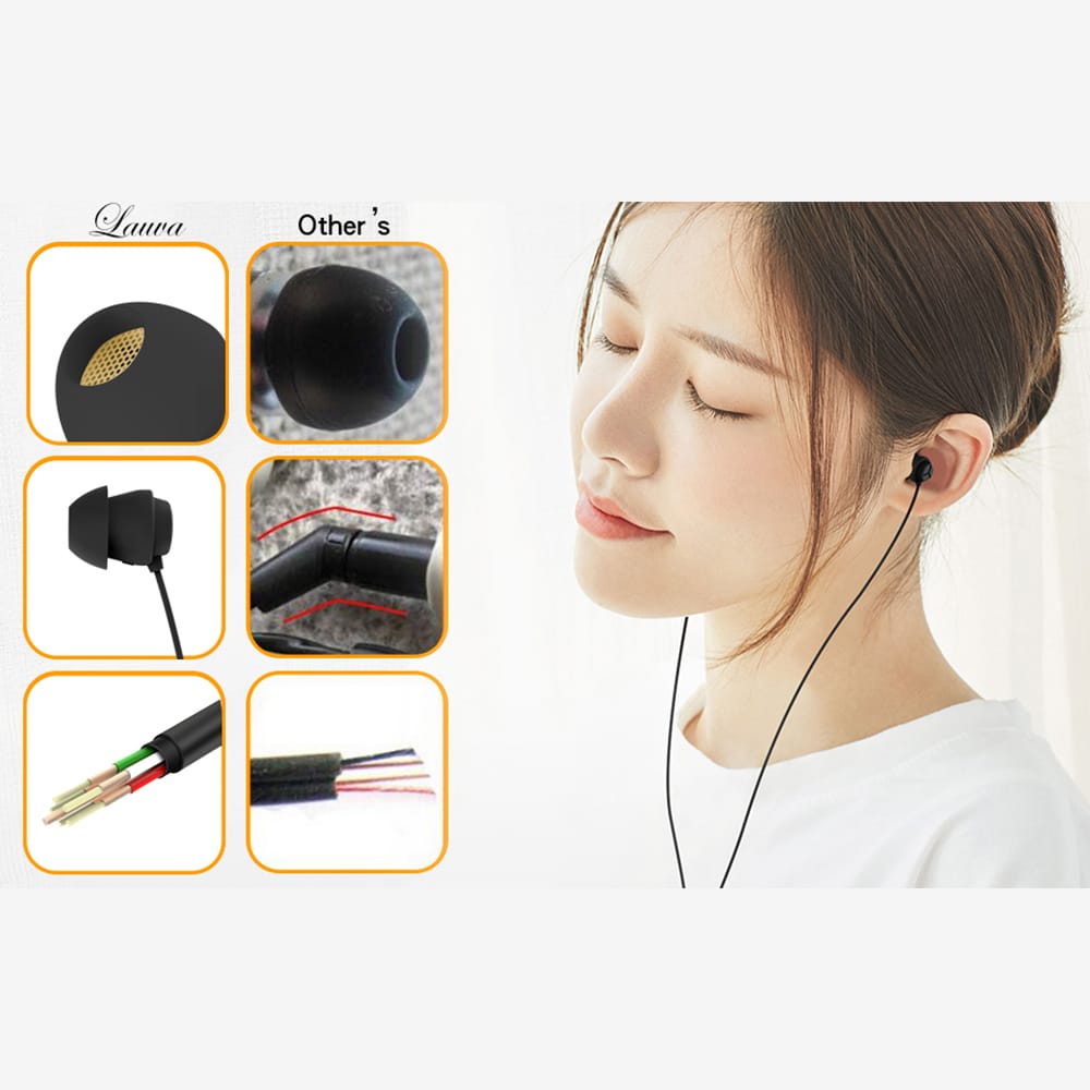 X110 Sleep Earphones Anti-noise In-ear Headphones Ultra-soft