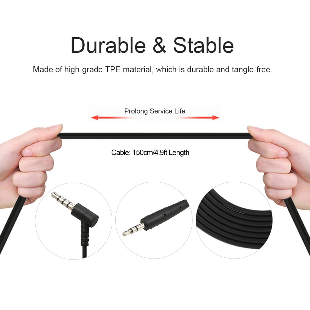 3.5mm to 2.5mm Audio Cable for BOSE OE2 Headset with Mic