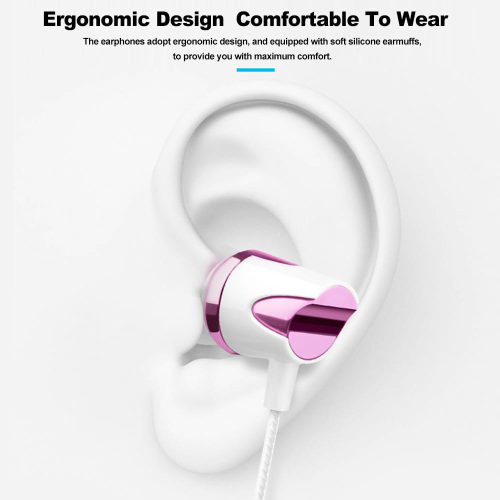 USB Type-C Wired Earphones Portable In-Ear Headphones Line